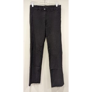 Betabrand Straight Leg Dress Pants Yoga Pants in Charcoal Size Medium Petite